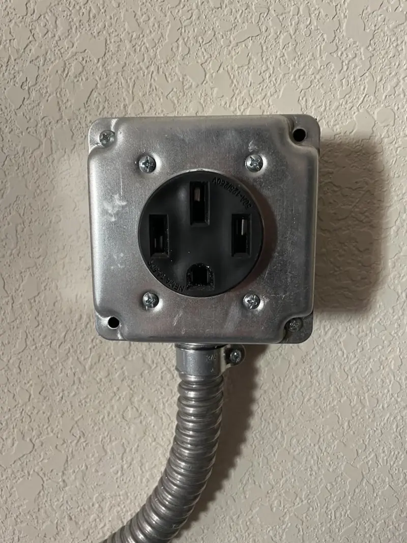 NEMA 14-50 outlet installed for Smart Home Electrical in Elk River